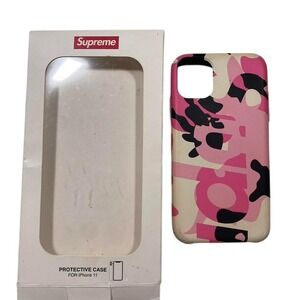 Supreme Pink Camo Protective Case for‎ iPhone 11 Hype Beast